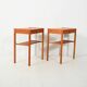 Pair of Scandinavian teak bedside tables from the 1960s