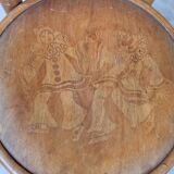 Old small Fischel children's chair with Pierrot decor