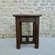 Tabouret en bois massif, bistrot, années 60