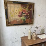 Oil painting flowers 1900