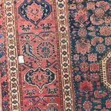 Tapis ancien Beshir afghan fait main 197x396 cm
