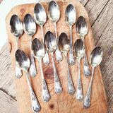 Silver metal spoons