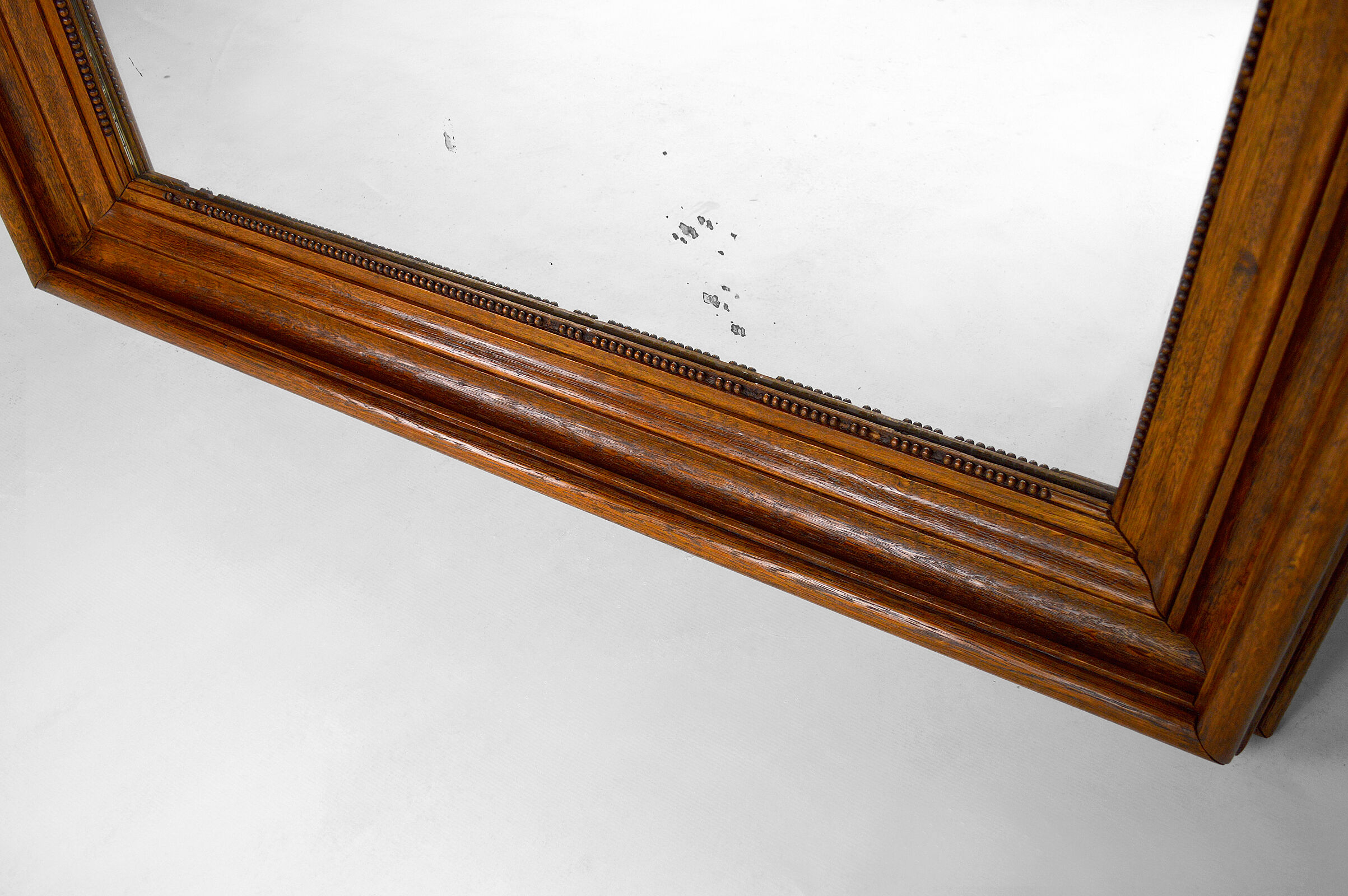 Napoleon III mirror in molded oak, France, circa 1860