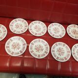 Pink English China plates