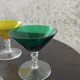 vintage 1970s martini glass set