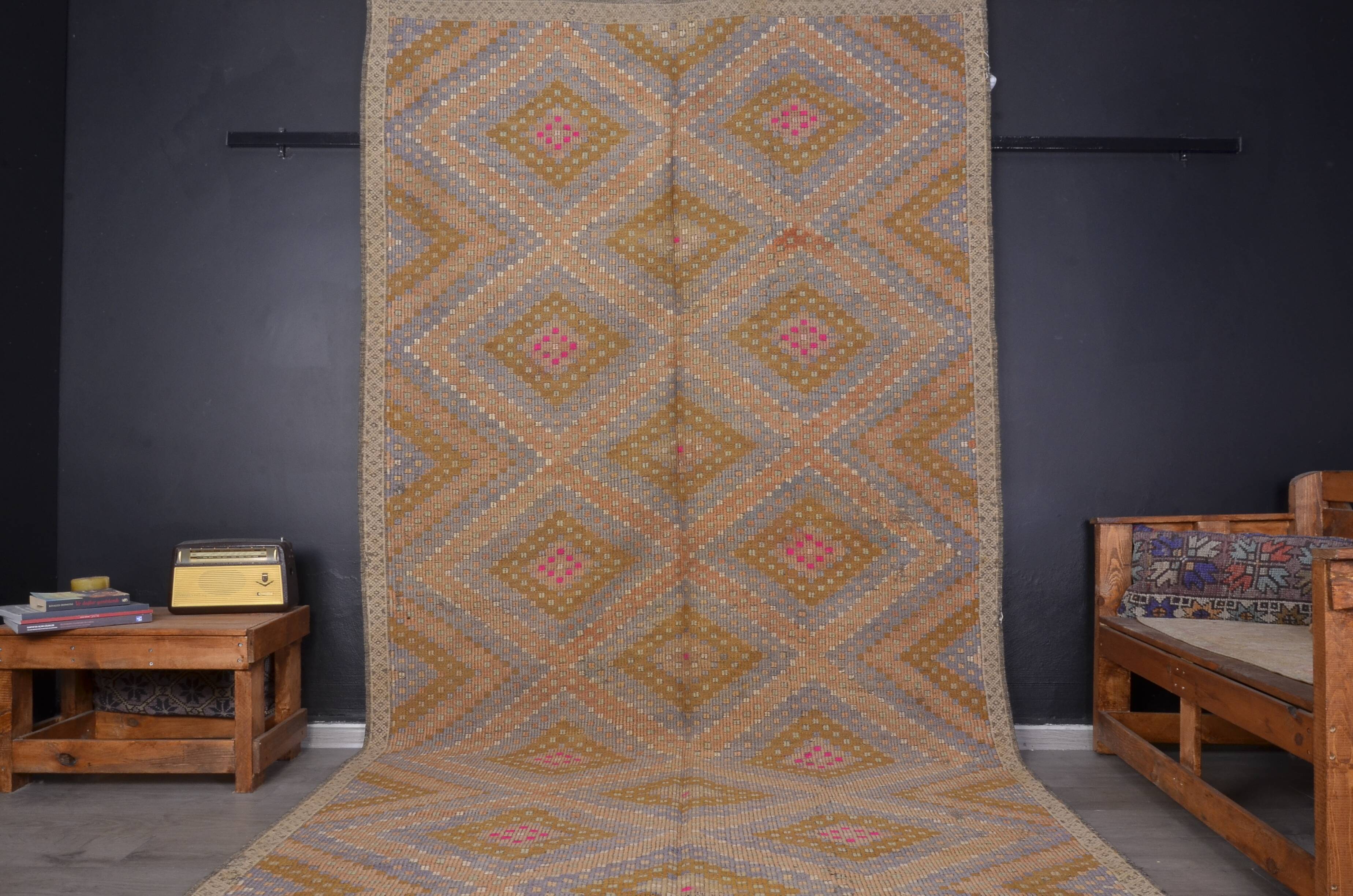 Bohemian Antique Tribal Kilim Rug sku1899