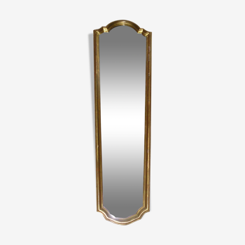 70s gilded wooden mirror 31x100cm