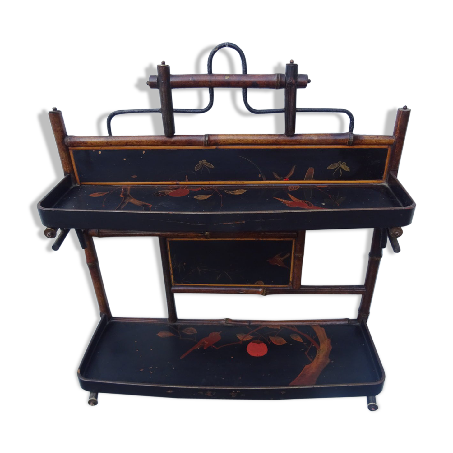 Napoleon 3 lacquered wooden wall shelf