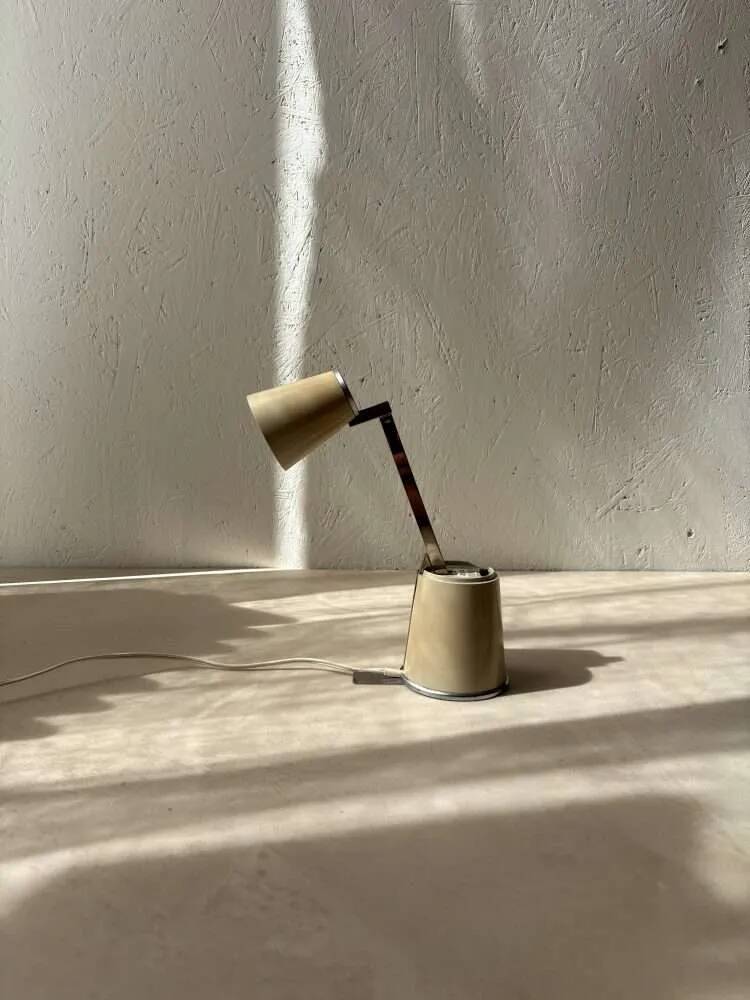 Vintage Hala Lampette beige 1970s lamp
