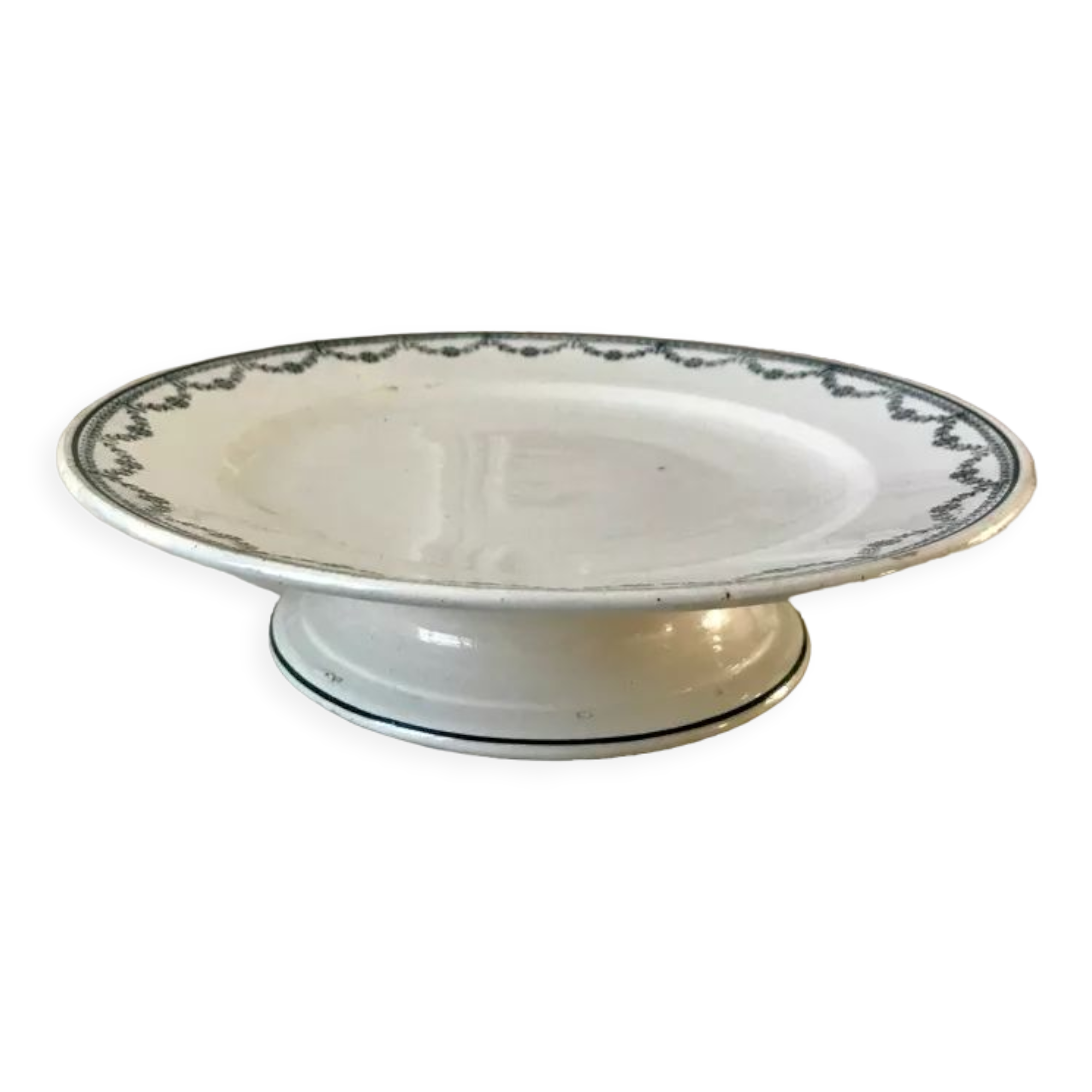 Compotier in Iron Earth Saint-Amand early twentieth century