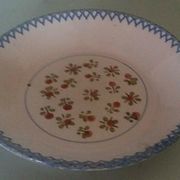 Hollow plate in earthenware, early twentieth century
