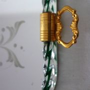Venetian service plate, Murano 1950 twisted glass