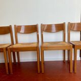 Set of 4 elm chairs