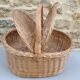 Large vintage picnic basket