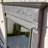 Beveled trumeau mirror