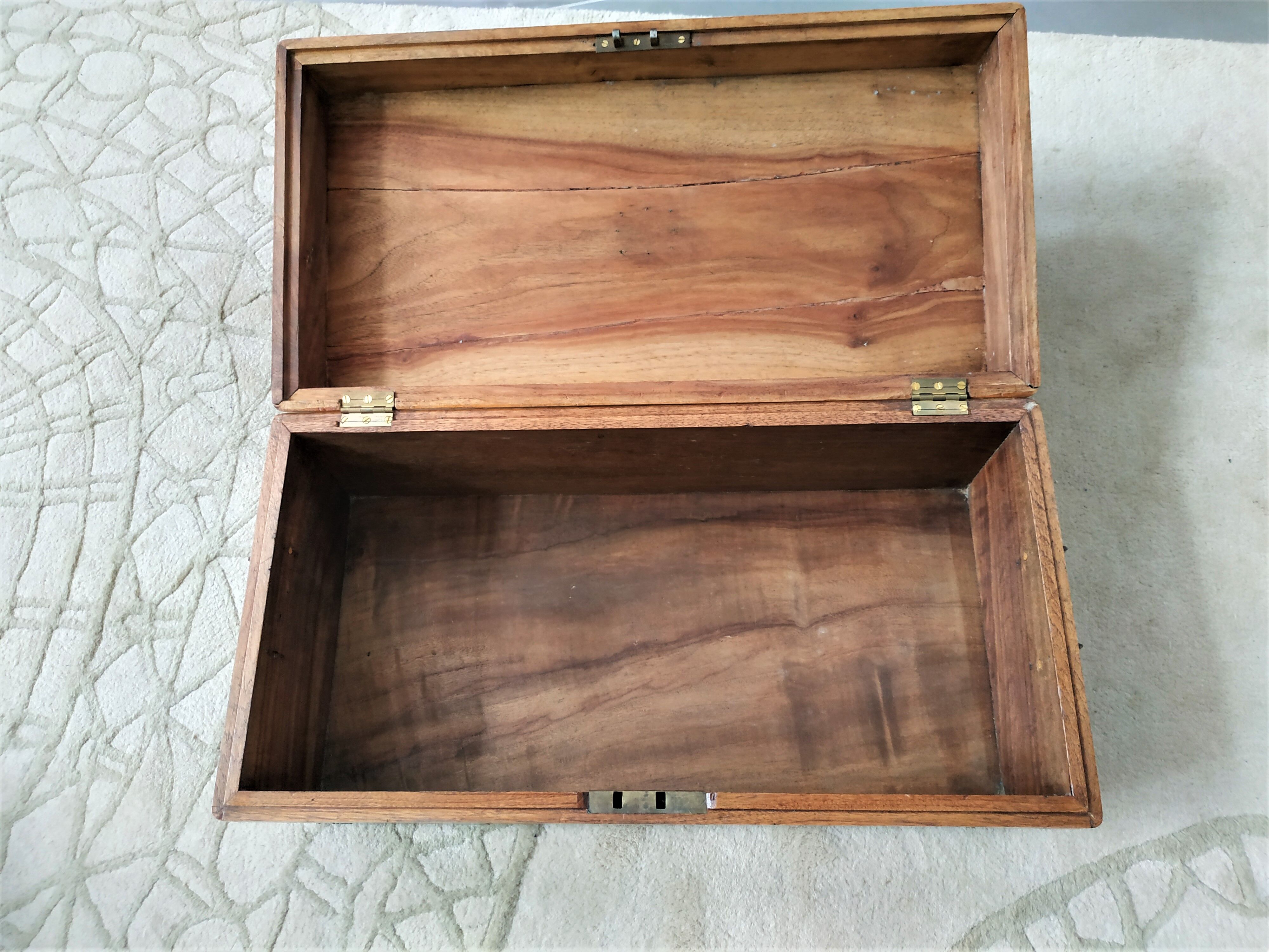 Small naval officer trunk in camphrier