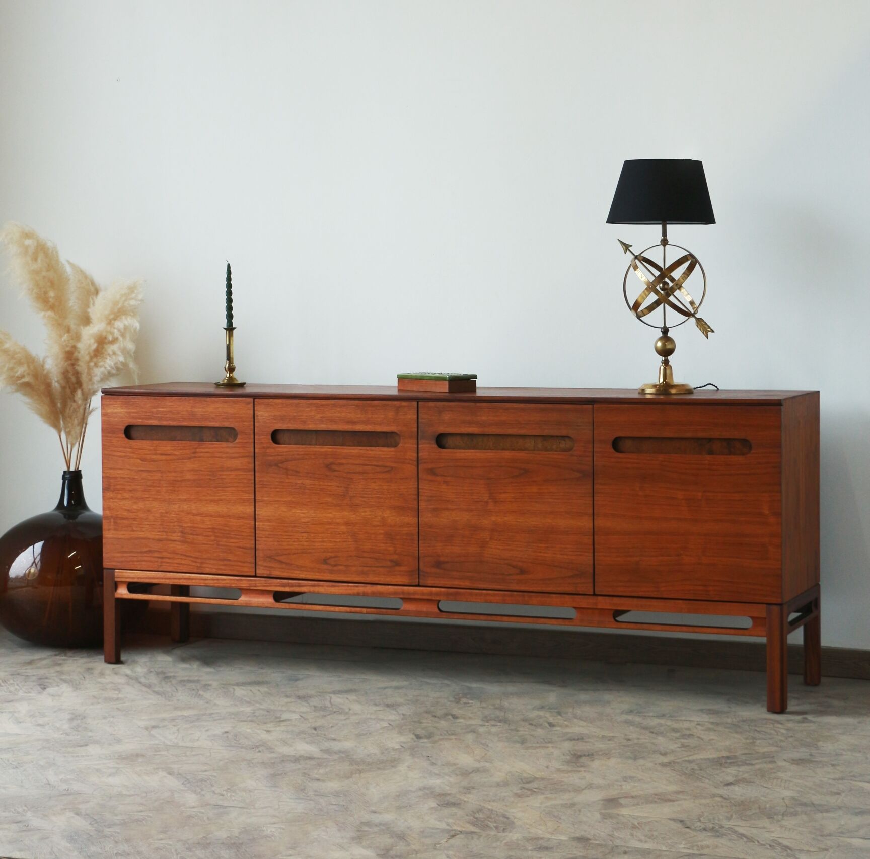Sideboard teak and walnut 60