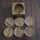 Wooden coaster lot