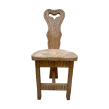 Wooden tripod chair from the 60s