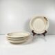 Set of 6 demi-deep plates from Longwy, early 20th century, floral decoration.