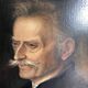 Portrait of a man with a mustache oil on canvas