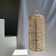Large lantern-shaped rattan pendant lamp H50 D24