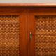 Alf Svensson Norrland Sideboard in Teak and Rattan for Bjästa Möbelfabrik