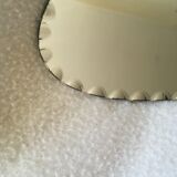 Long oval beveled mirror 60x17cm