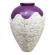 Vintage mactan stone vase XXL 'Color dip'