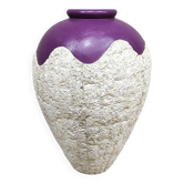 Vintage mactan stone vase XXL 'Color dip'