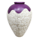 Vintage mactan stone vase XXL 'Color dip'