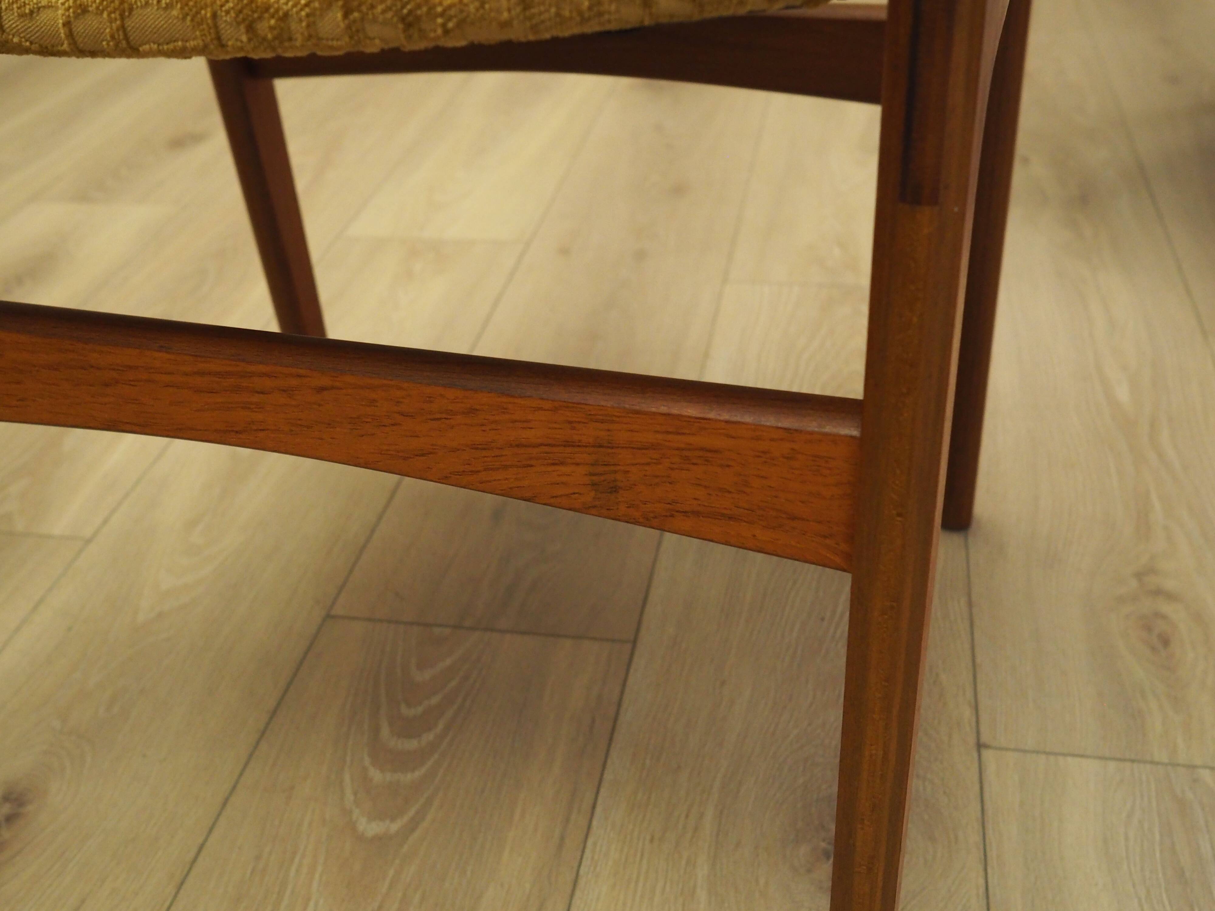 Set of six teak chairs, Danish design, 1970s, production: Denmark