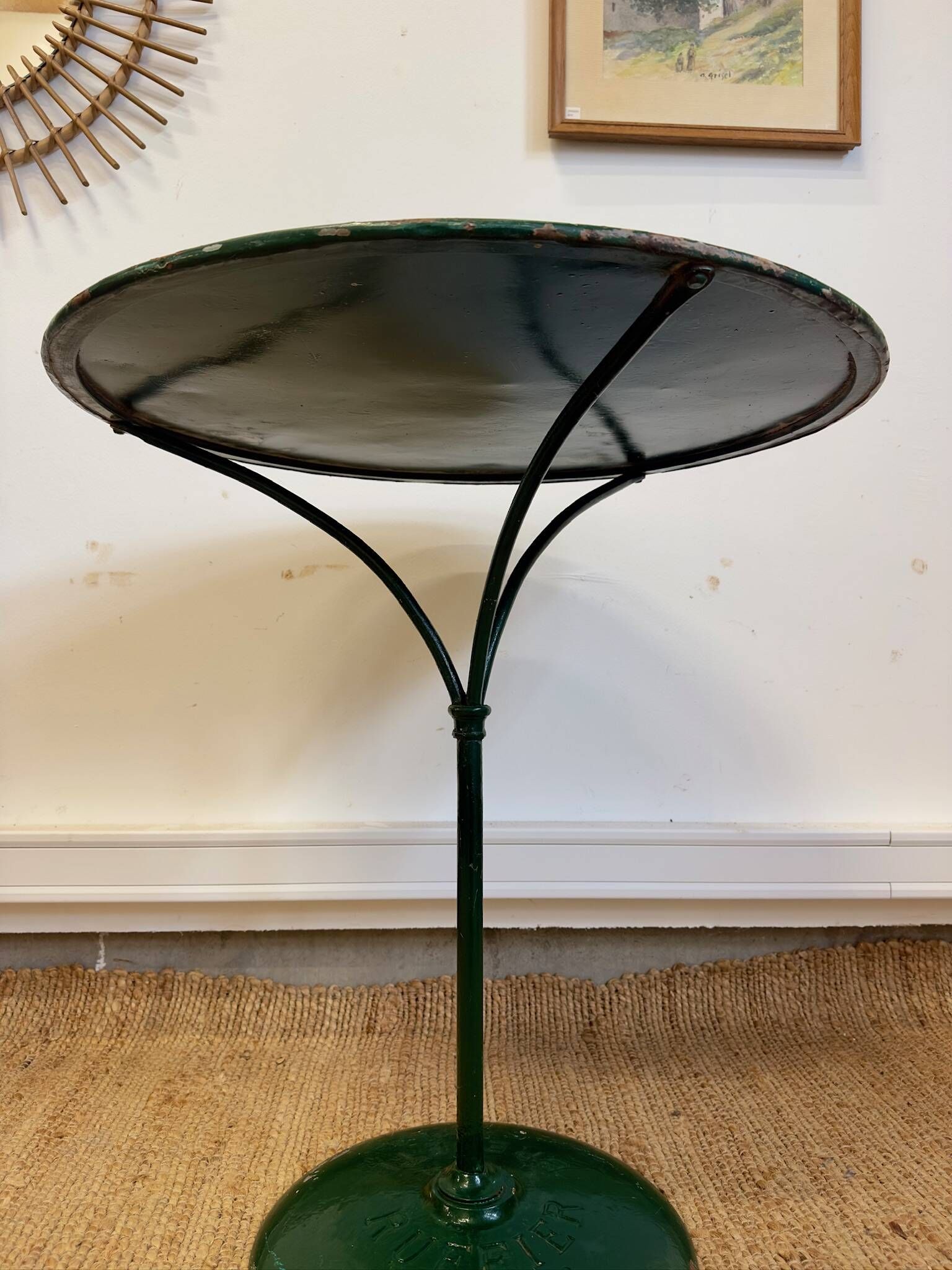 Old metal bistro table - Ruffier Grenoble – enamel paint