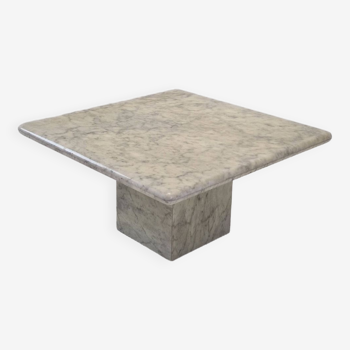 Italian Carrara Marble Coffee Table, 1980s