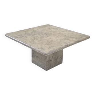 Italian Carrara Marble Coffee Table, 1980s