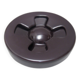 Cendrier en céramique marron Angelo Mangiarotti Brambilla 1968