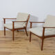 PJ112 Lounge Chairs by Ole Wanscher for Poul Jeppesens, 1960s, Set of 2