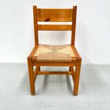 Ensemble de 6 chaises danoises vintage en pin avec cordon en papier par Tage Poulsen pour GM Møbler.