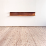 Étagère murale en noyer par Wilhelm Renz pour Walter Wirz, années 1960