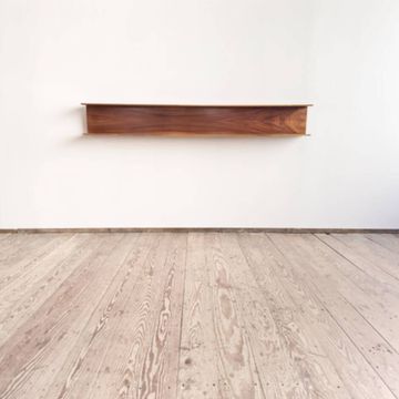 Étagère murale en noyer par Wilhelm Renz pour Walter Wirz, années 1960.