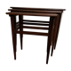 Tables gigognes en palissandre vintage Danemark 1960-1970