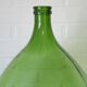 XXL demijohn / vintage clear green bottle / hand blown glass / floor vase