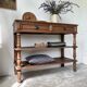 Oak console drapery 1950
