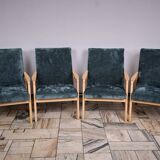Set of 4 armchairs designed by J. Jiroutek, TON Czechoslovakia, 1960s