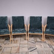 Set of 4 armchairs designed by J. Jiroutek, TON Czechoslovakia, 1960s