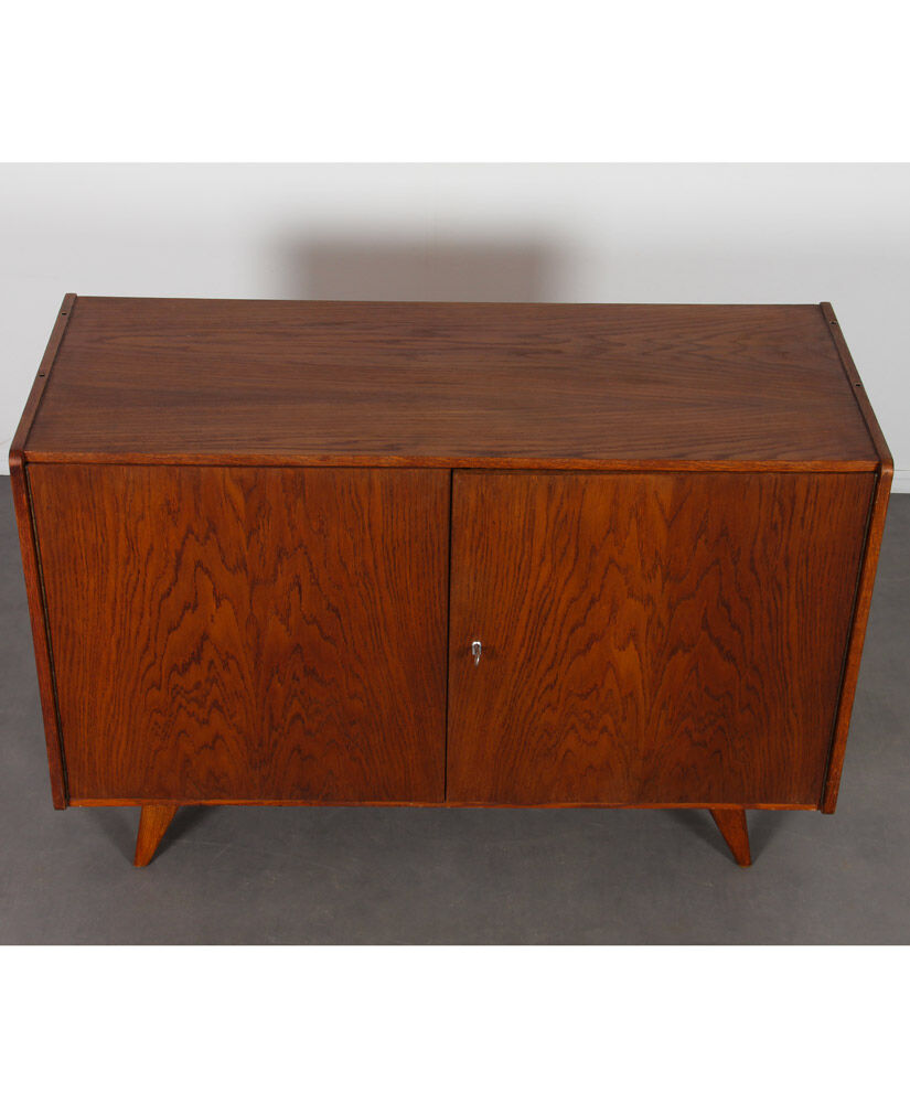 Vintage dark oak chest of drawers by Jiri Jiroutek, model U-450, 1960