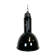 Industrial bauhaus black enamel pendant lamp, 1930s