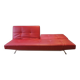 Red leather sofa