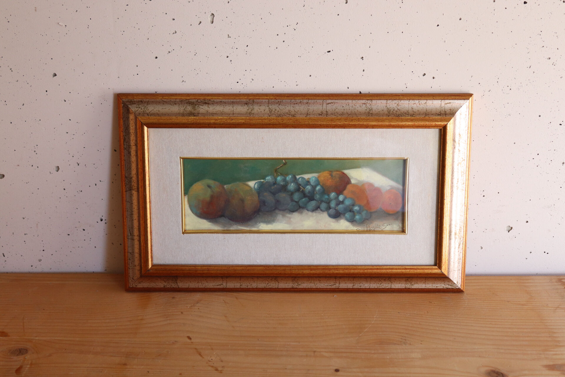 Still Life with Fruits – oil on framed panel