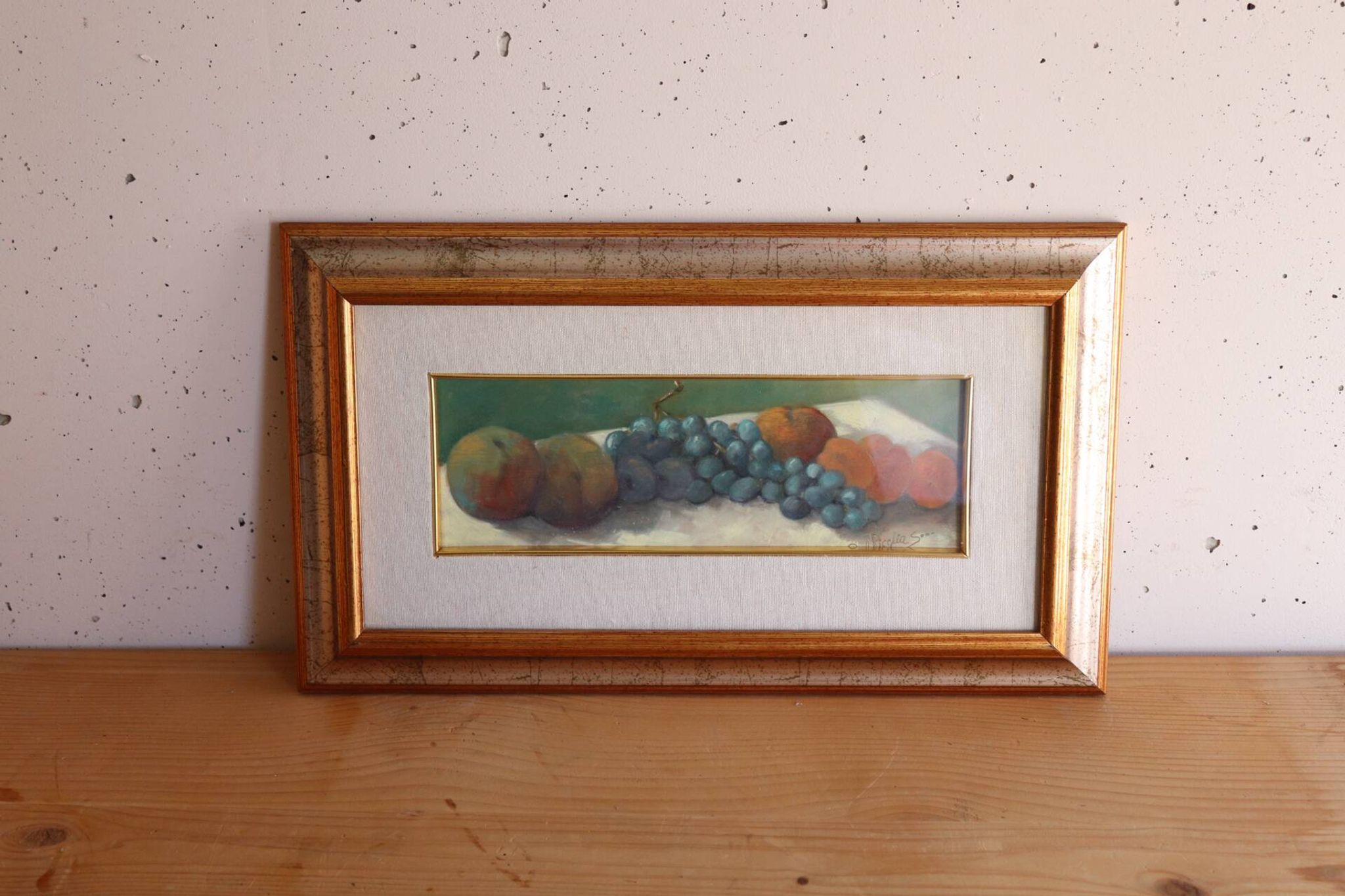Still Life with Fruits – oil on framed panel